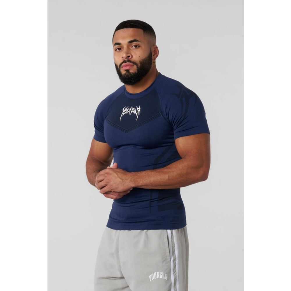Youngla SOLD OUT - (M) - 4041 - WARRIOR COMPRESSION TEES - NAVY